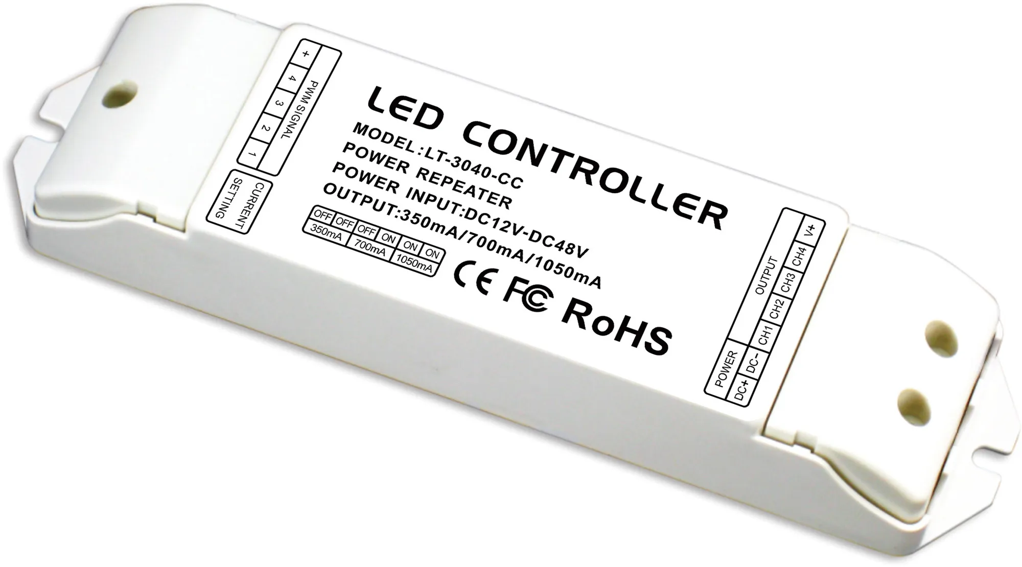3040-CC  4 Channel CC Power Repeater 350/700/1050mA×4CH